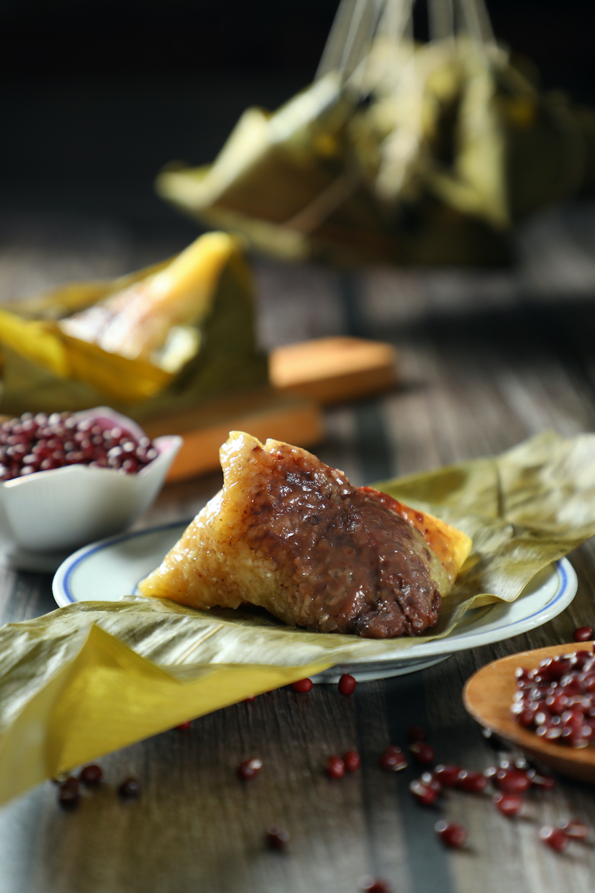 「紅豆鹼粽」豆沙香綿濃郁。（富品家傳統美食，35元／顆）