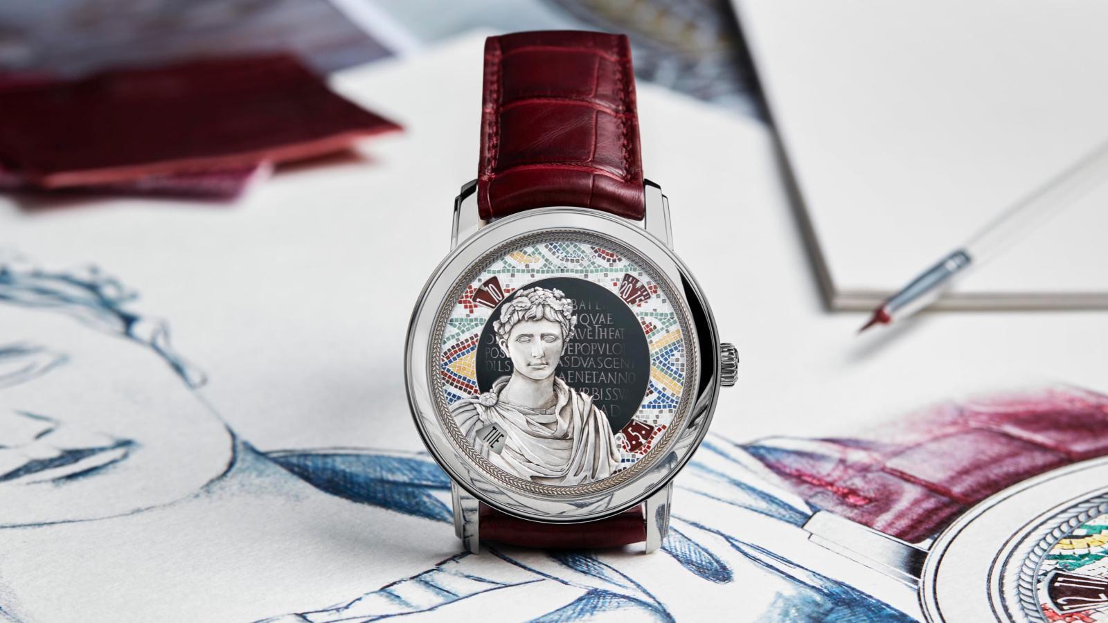 Tribute to great civilisations Buste d'Auguste奧古斯都半身像|7620A/000G-B929/錶徑42mm/18K 5N粉紅金錶殼/小時、分鐘、星期、日期指示功能/2460 G4/2自動上鏈機芯/防水約30米/限量五只,專賣店限定發售/價格店洽