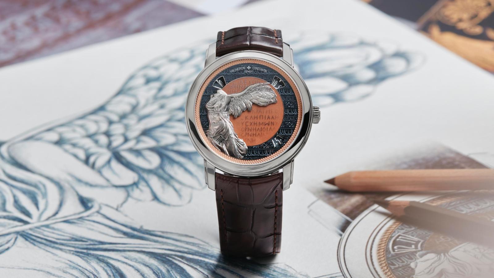 Tribute to great civilisations Victoire de Samothrace勝利女神|7620A/000G-B928/錶徑42mm/18K 5N粉紅金錶殼/小時、分鐘、星期、日期指示功能/2460 G4/2自動上鏈機芯/防水約30米/限量五只,專賣店限定發售/價格店洽
