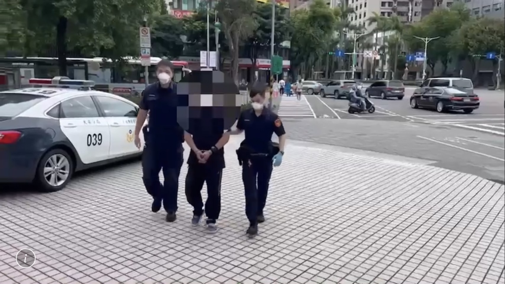 警方偵訊後將丁男依竊盜罪移送法辦。（翻攝畫面）