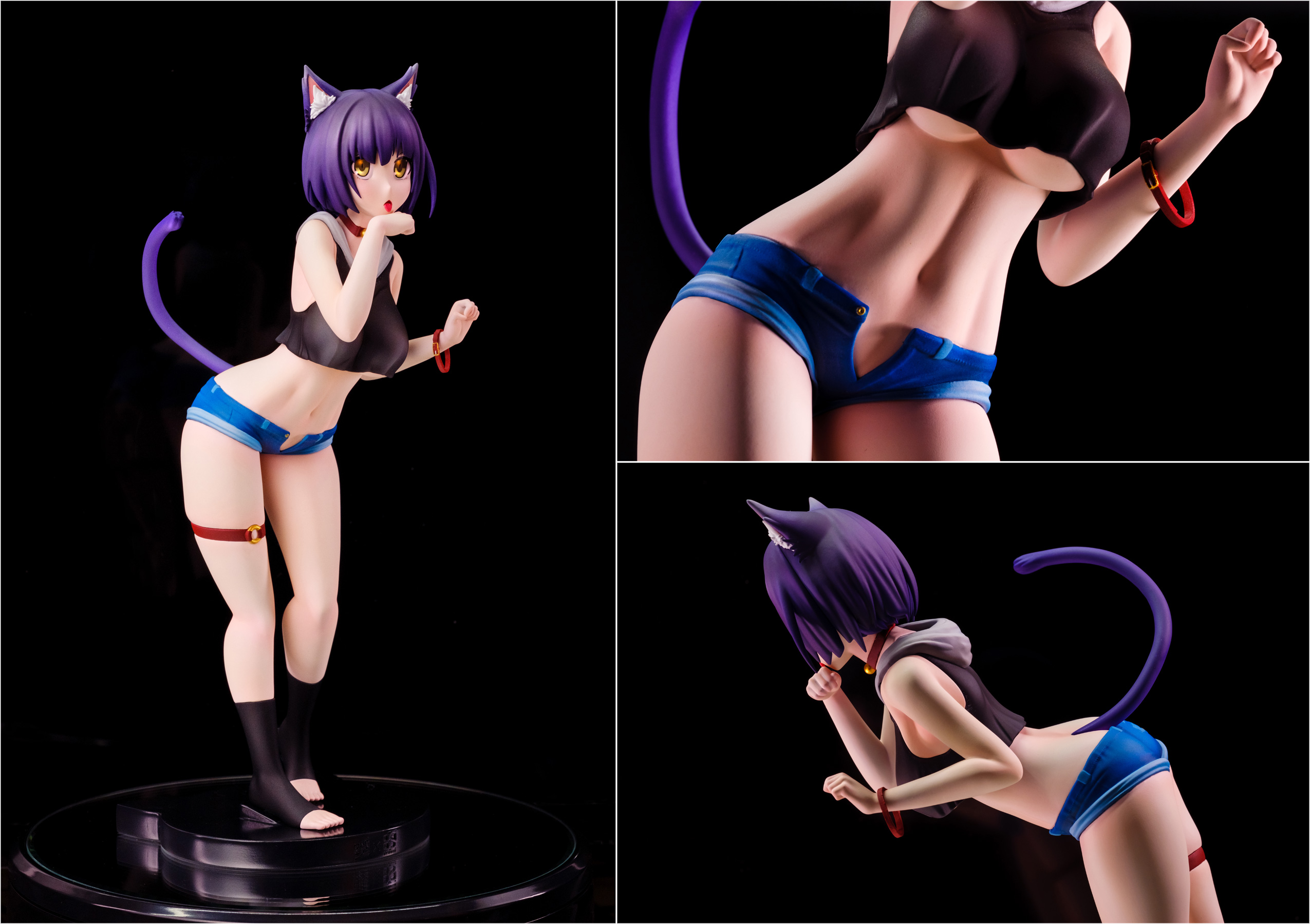 台灣成人漫畫家「猫伊光」與BS STUDIO合作的「紫苑之花1/6 GK公仔」。（BS STUDIO提供）