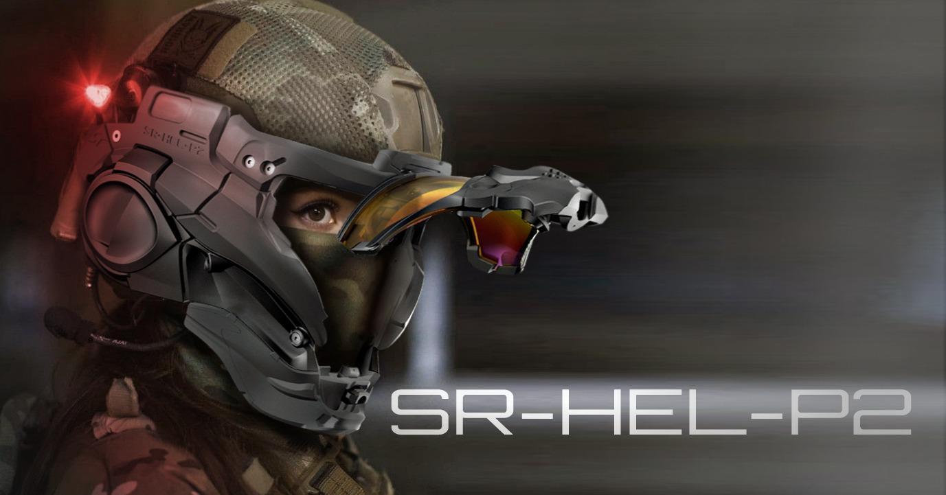 世銳「SRU」主要製作生存遊戲裝備,圖為該公司生產的戰術頭盔。(翻攝自「S.R.U GBB」臉書)