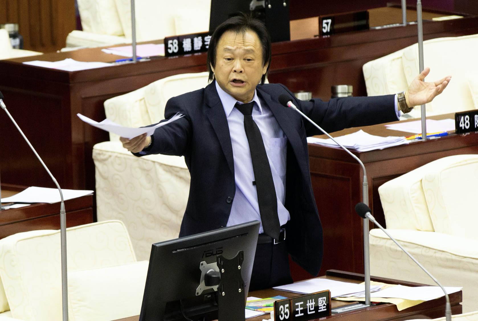 針對黨內參戰台北市長人選，王世堅認為派出衛福部長陳時中「非常不好」。（資料照）