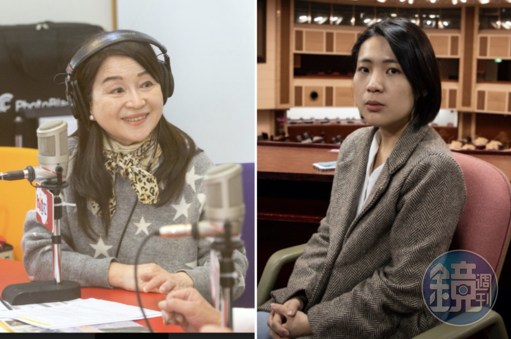 國民黨台北市議員徐巧芯(右)違停事件未落幕,近日又與資深媒體人周玉蔻(左)隔空開火。(資料照)