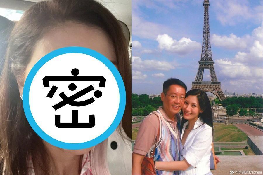 李嘉欣(右圖右)與老公許晉亨(右圖左)人前人後相當恩愛,近日她公開自己未修圖的照片。(翻攝自李嘉欣微博)