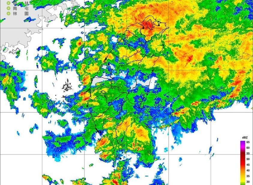 中央氣象局稍早發布豪大雨特報。(中央氣象局提供)