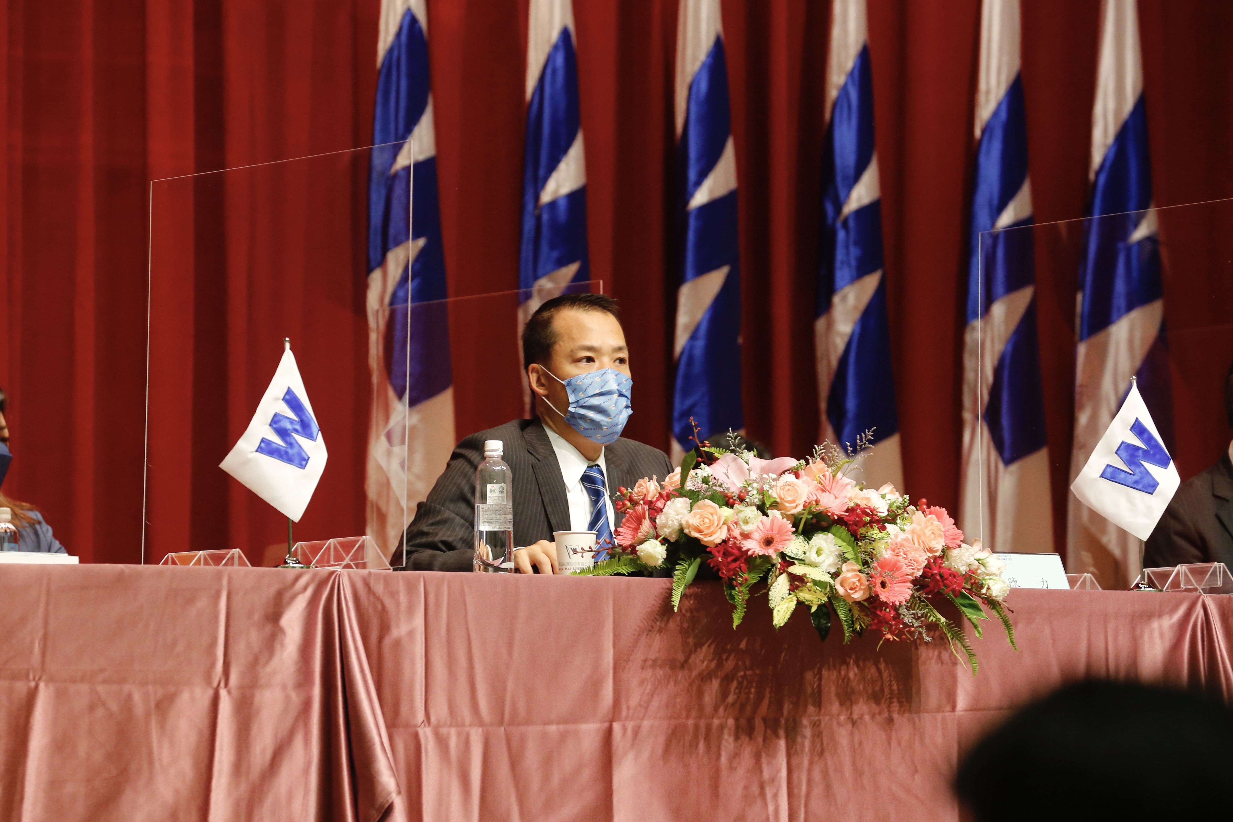 萬海股東會由副董陳力主持，拚今年營運超越去年。