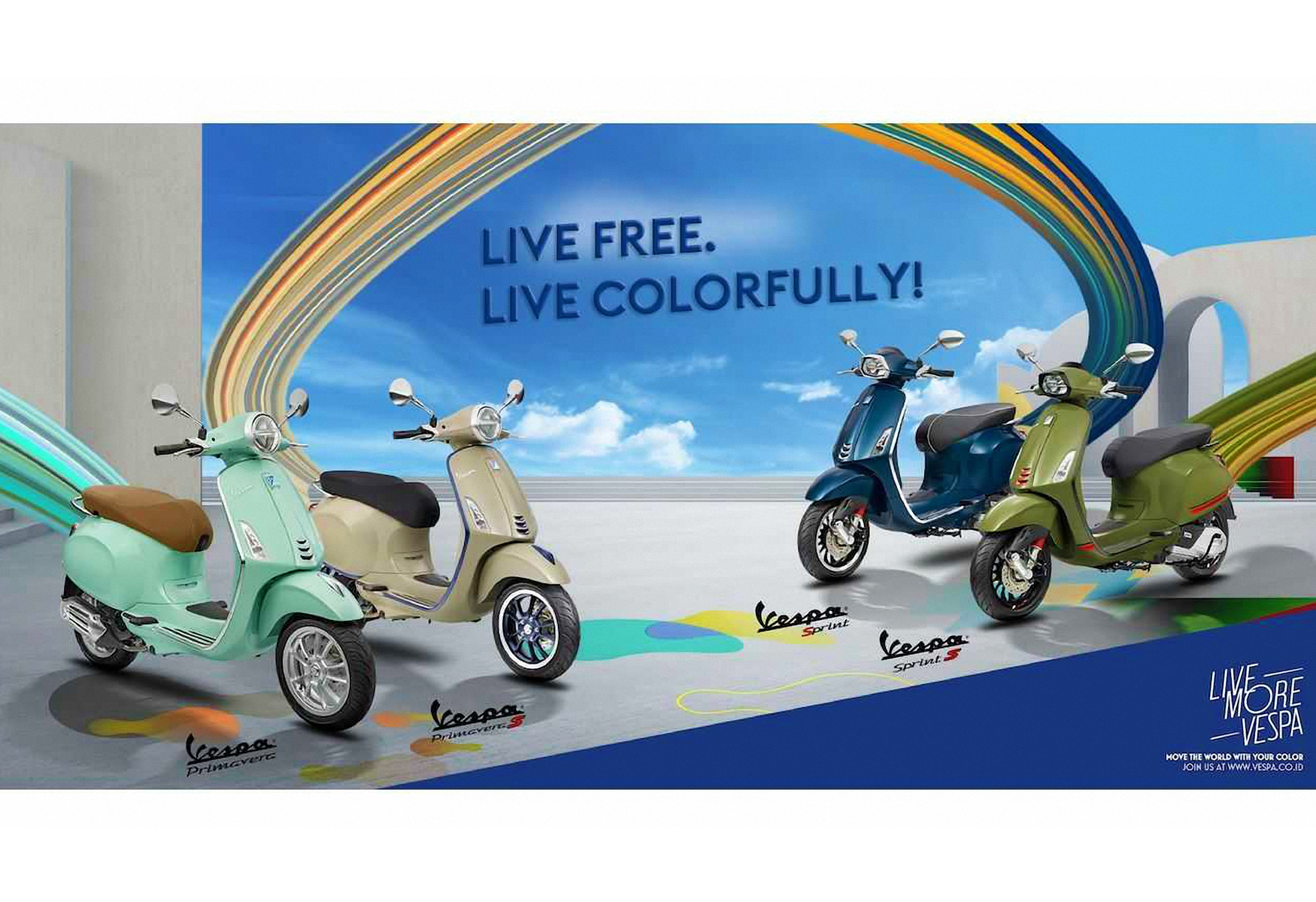 【新車登場】多彩新色！Vespa Primavera & Sprint