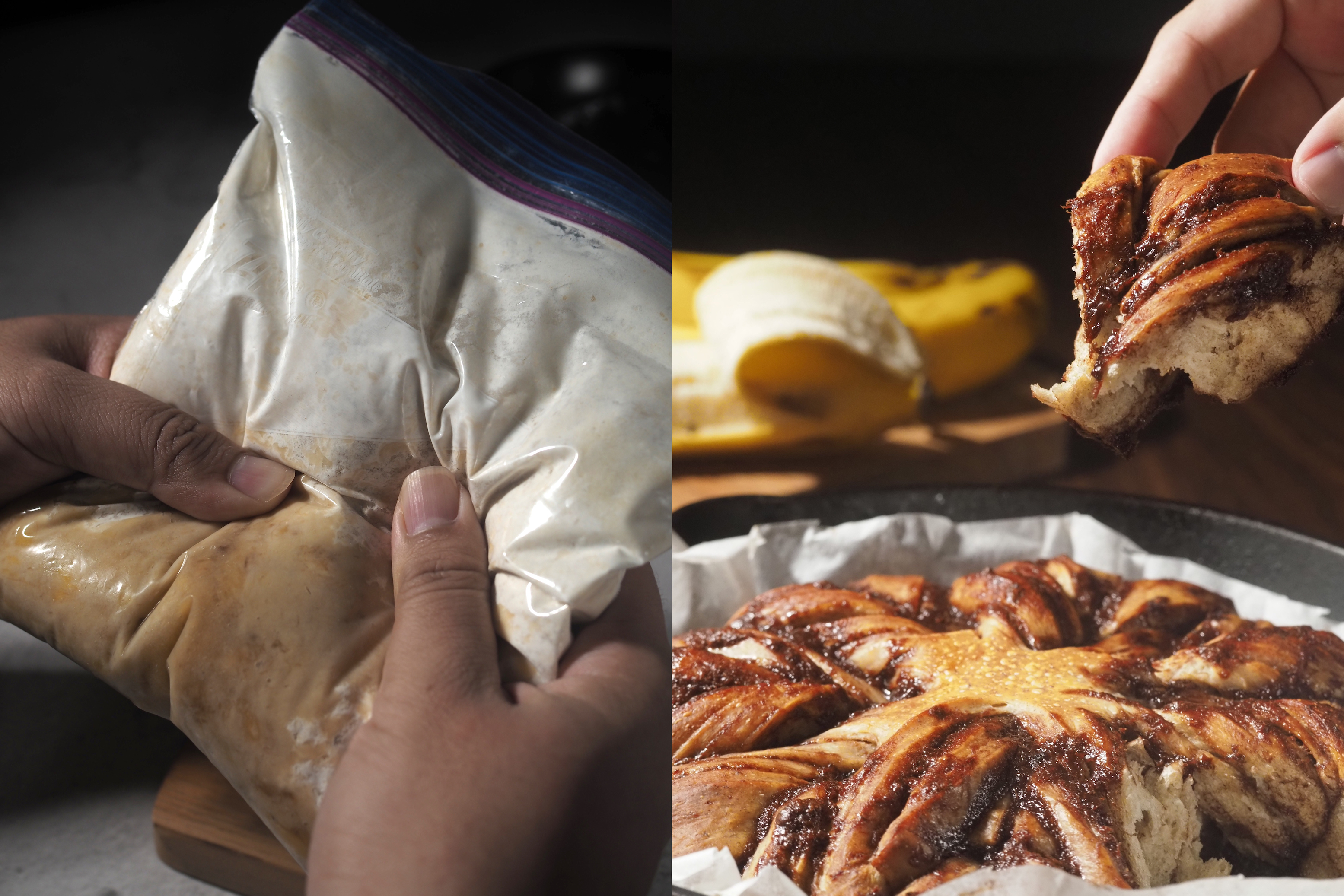 烤麵包最麻煩的就是揉麵，這次要教大家用一個夾鏈袋就搞定的食譜。