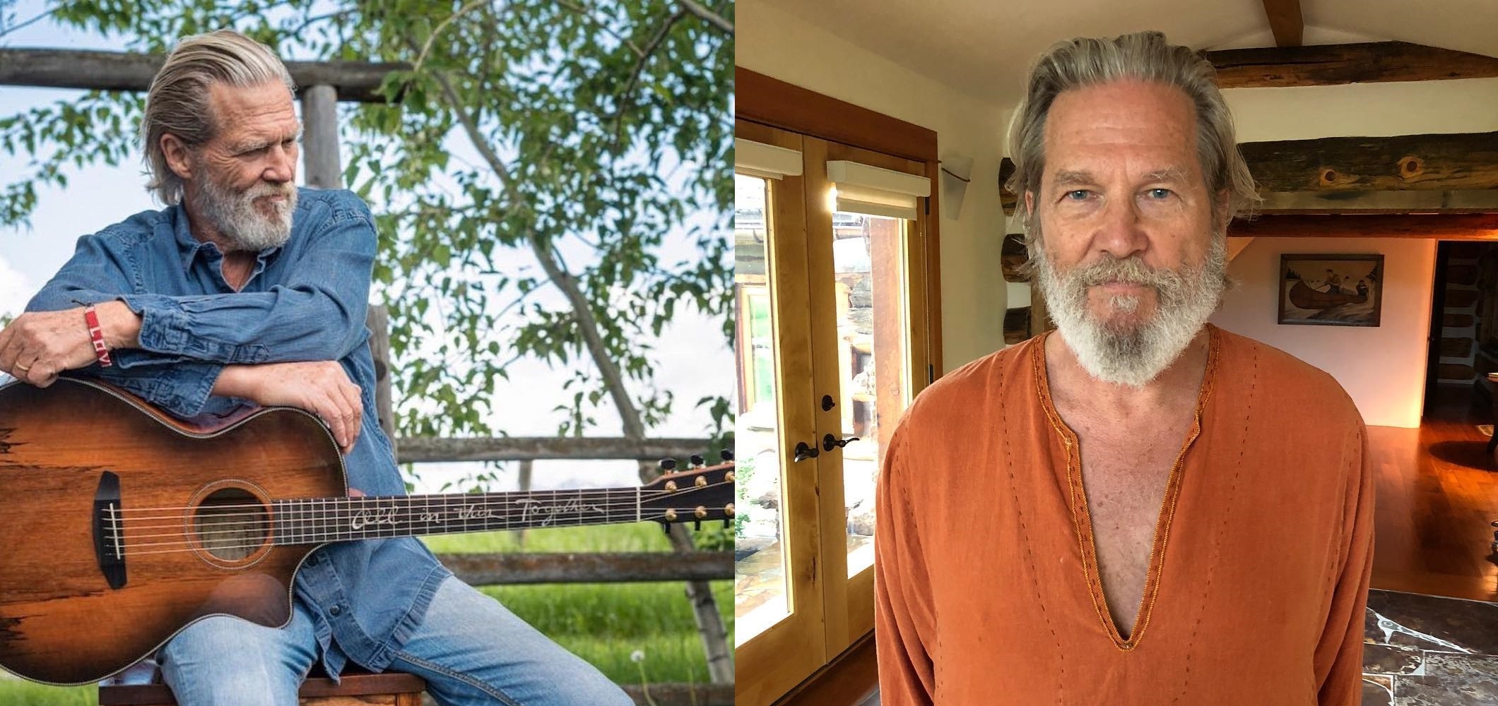 好萊塢男星傑夫布里吉2020年罹癌，接受化療期間又確診新冠肺炎，癌細胞與病毒雙重攻擊令他差點死掉。（傑夫布里吉IG）