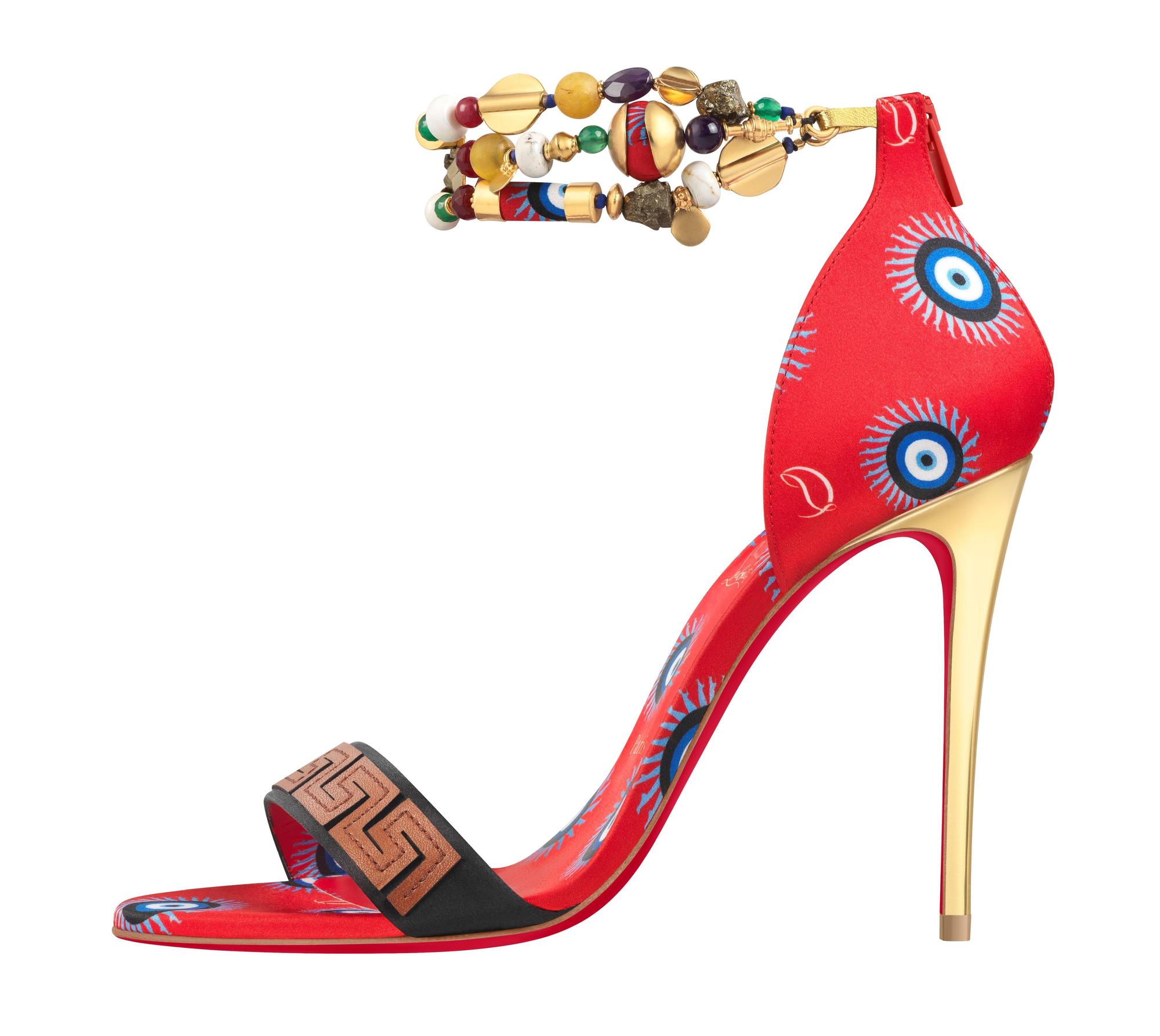 GREEKABA系列藍眼睛圖騰有保護的力量含義。價格店洽(Christian Louboutin提供)