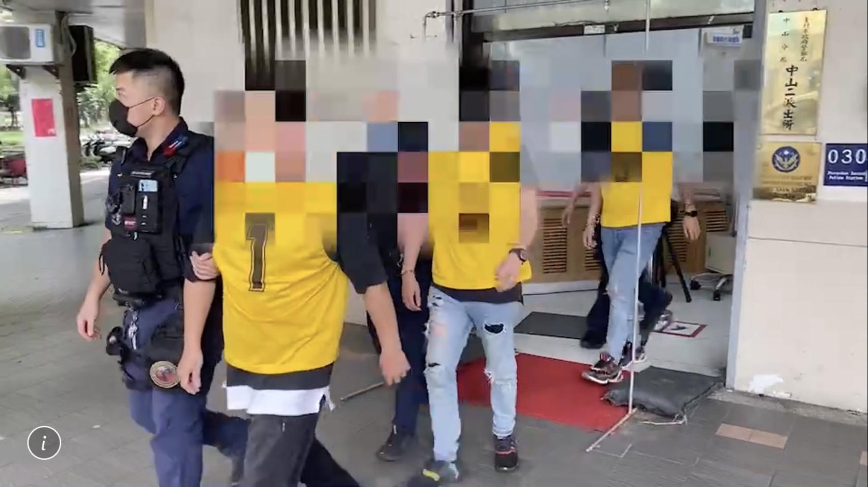 警方事後循線逮捕陳男等4人，訊後移送法辦。（翻攝畫面）