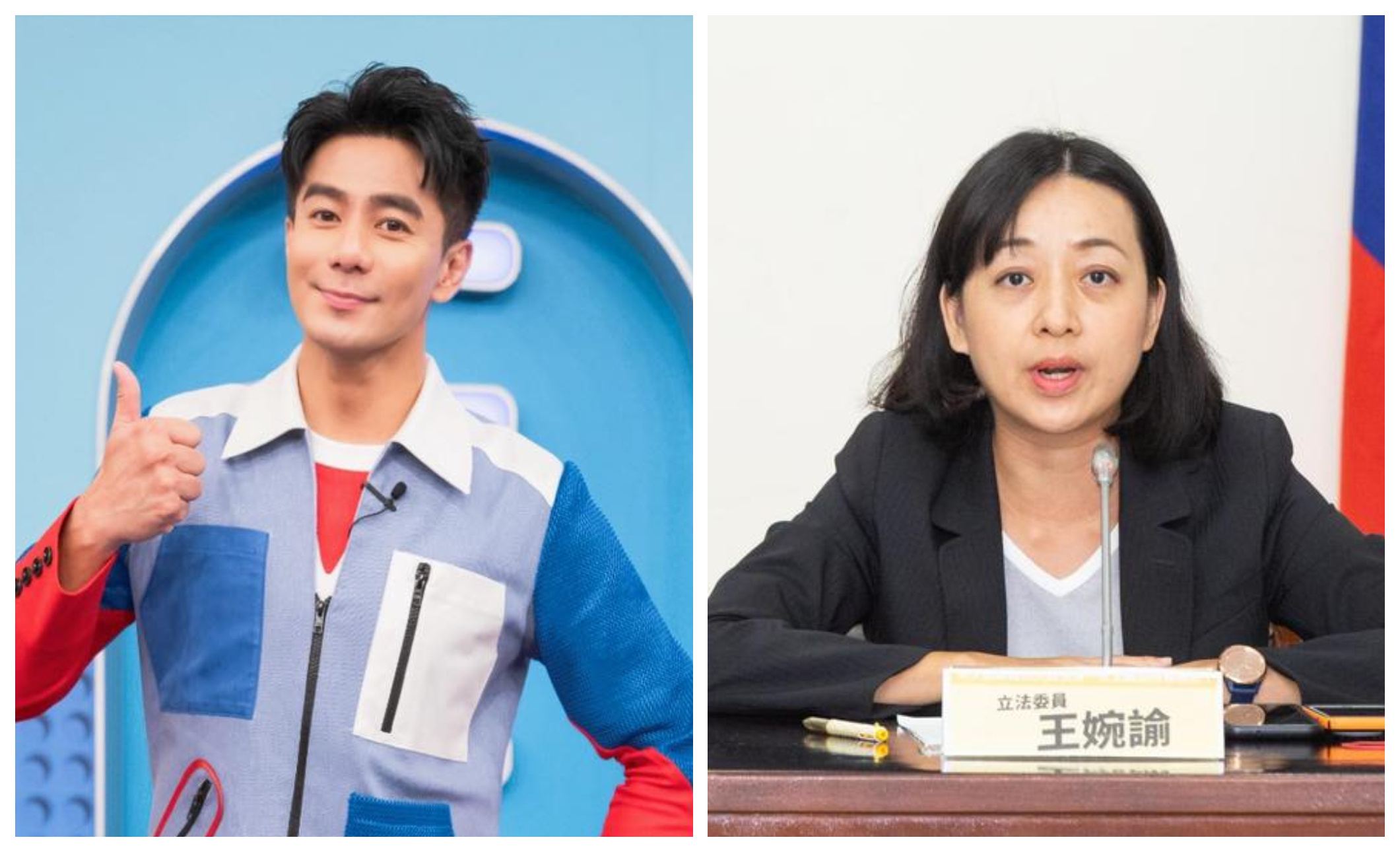 王婉諭（右圖）力挺郭彥均（左圖），認為生命無法被量化。（本刊資料照／翻攝郭彥均臉書）