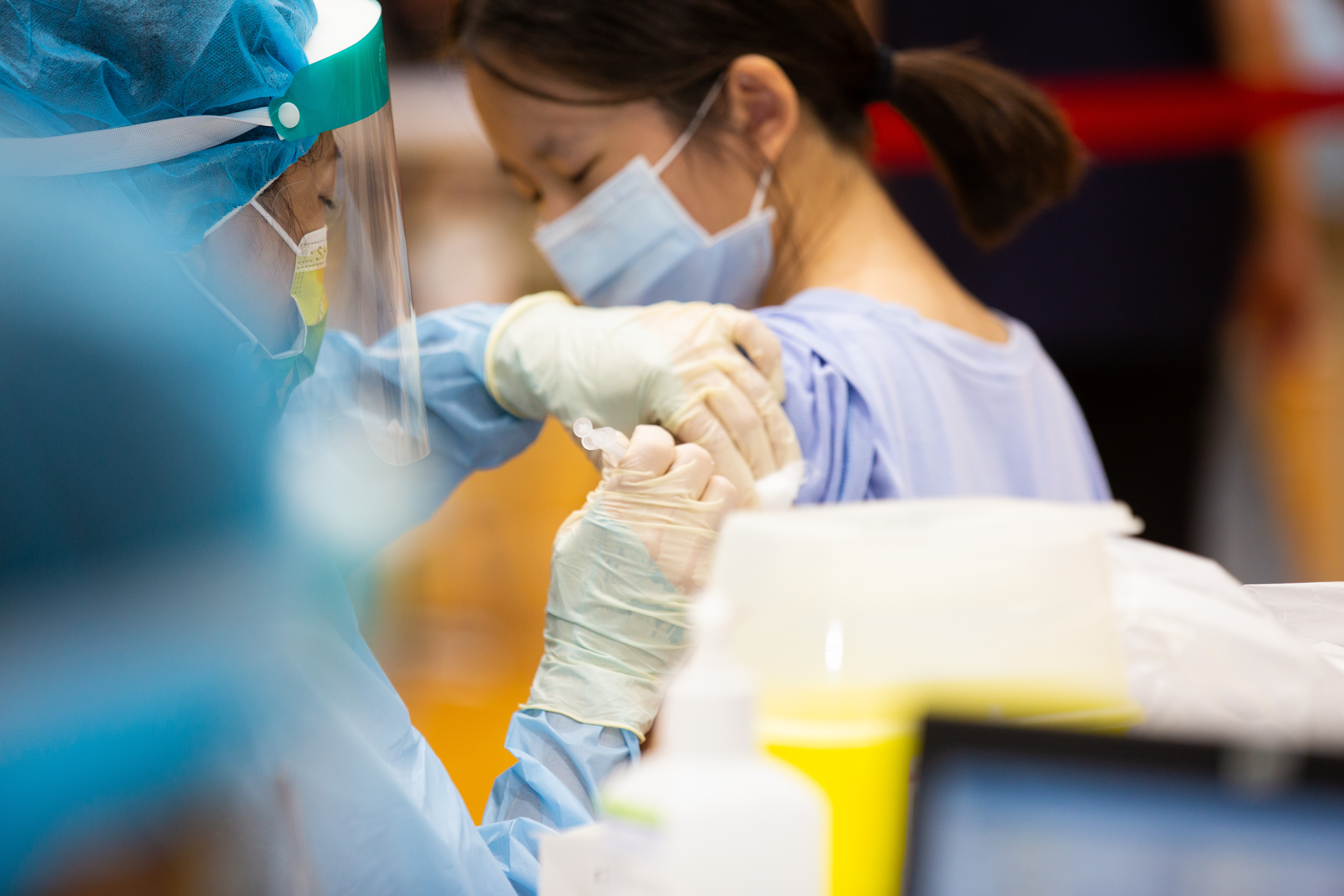 本土疫情持續延燒，BNT兒童疫苗開打。（資料照）