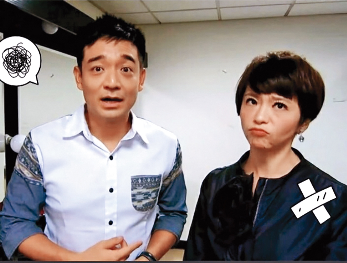 主播岑永康（左）、張珮珊（右）夫妻之前待過TVBS。謝向榮曾開玩笑說：「比較優秀的都被挖走了，像蘇逸洪，岑永康、蕭子新、許建國、姚崑崙，全部離開公司。」（翻攝自岑永康張珮珊窩幸福臉書）