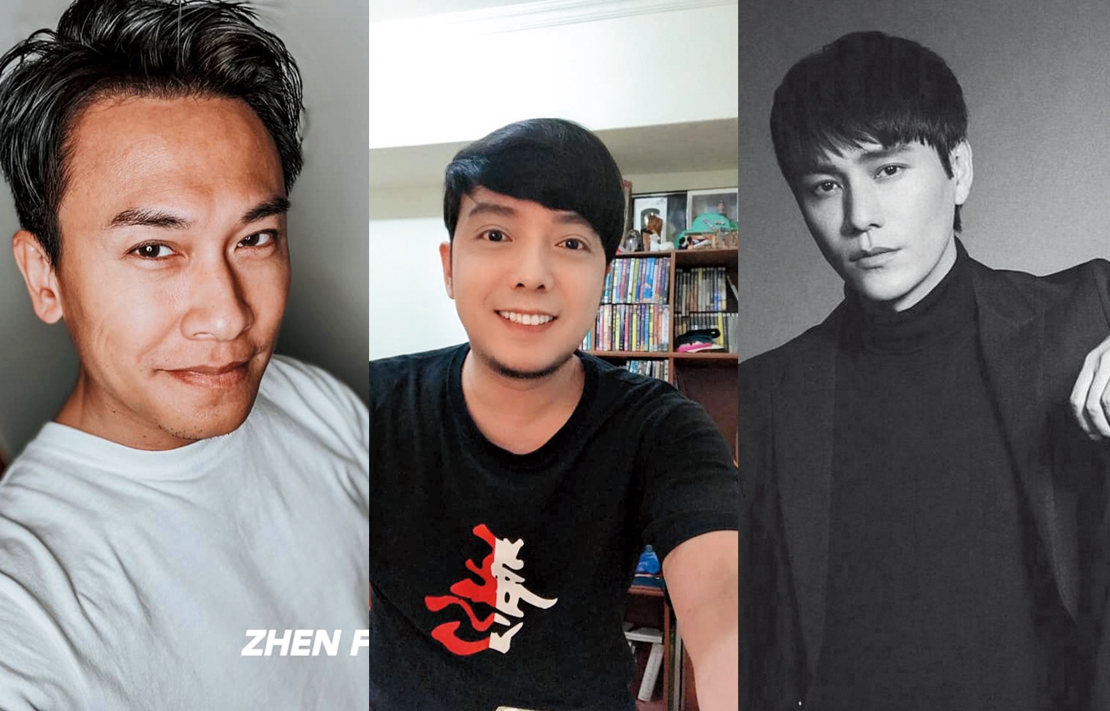 圈內其實也有不少單親爸爸，離婚後承擔起養兒育女的工作。（翻攝自臉書、微博）