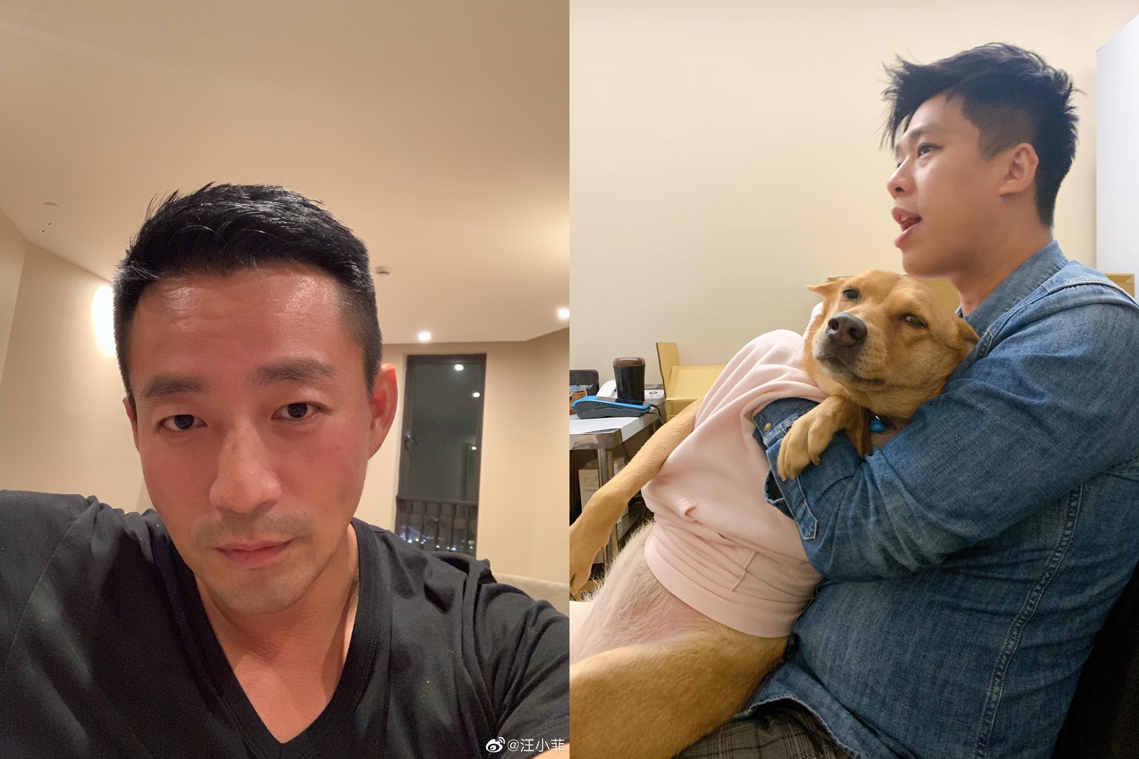 葛斯齊拿手上的爆料正式槓上汪小菲。（翻攝葛斯齊臉書、汪小菲微博）