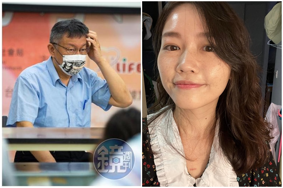 柯文哲（左圖）酸兒童接種站「白痴命令」，醫師吳欣岱（右圖）揭北市吊車尾數據批評。（本刊資料照、翻攝自吳欣岱臉書）