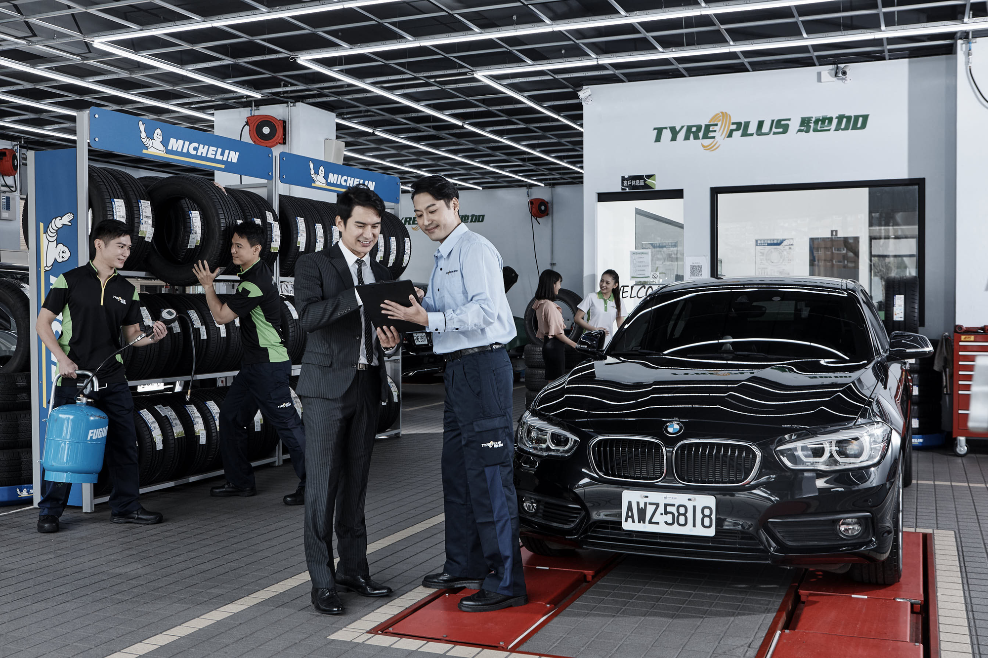 .TYREPLUS馳加在全球汽車快速保養市場上佔有舉足輕重的地位，是眾多愛車人士的保養首選。