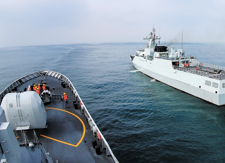 中國擁有世界上最大的海軍，大約共有360艘戰艇，比美國的300艘艦隊還要多。（翻攝自中國國防部網站）