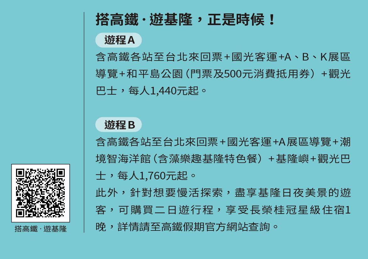 搭高鐵·遊基隆,正是時候!