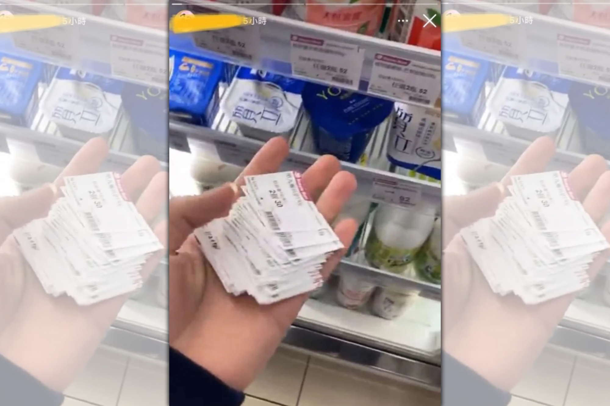 有網友在Dcard論壇po出一張IG截圖,不滿白目國中生將店家標籤抽出的行徑,傻眼詢問大家「現代國中生到底怎麼了……」。(翻攝自Dcard論壇)