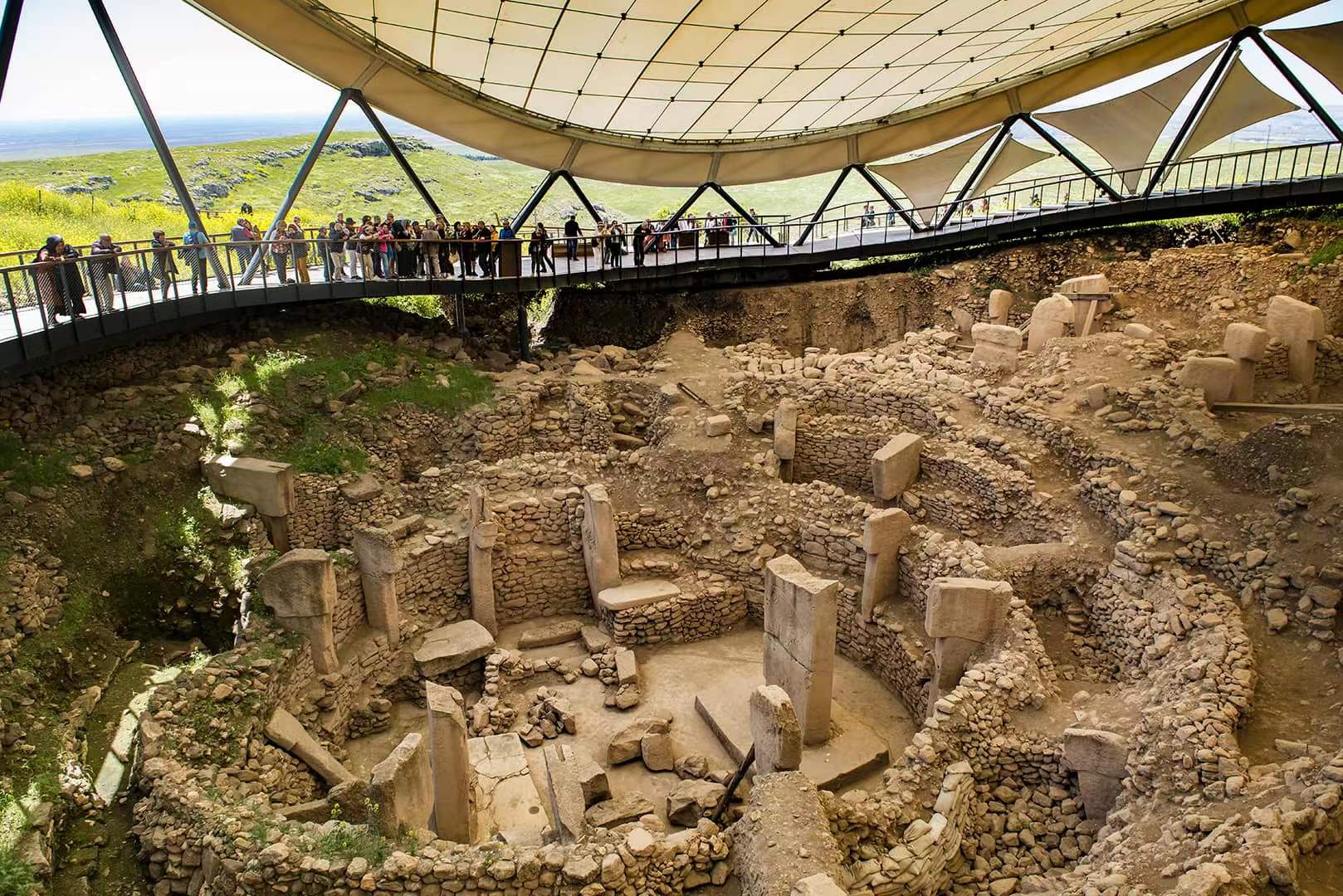 擁有11,500年歷史的哥貝克力石陣是世界上最古老的宗教遺跡。(土耳其旅遊推廣發展局提供)
