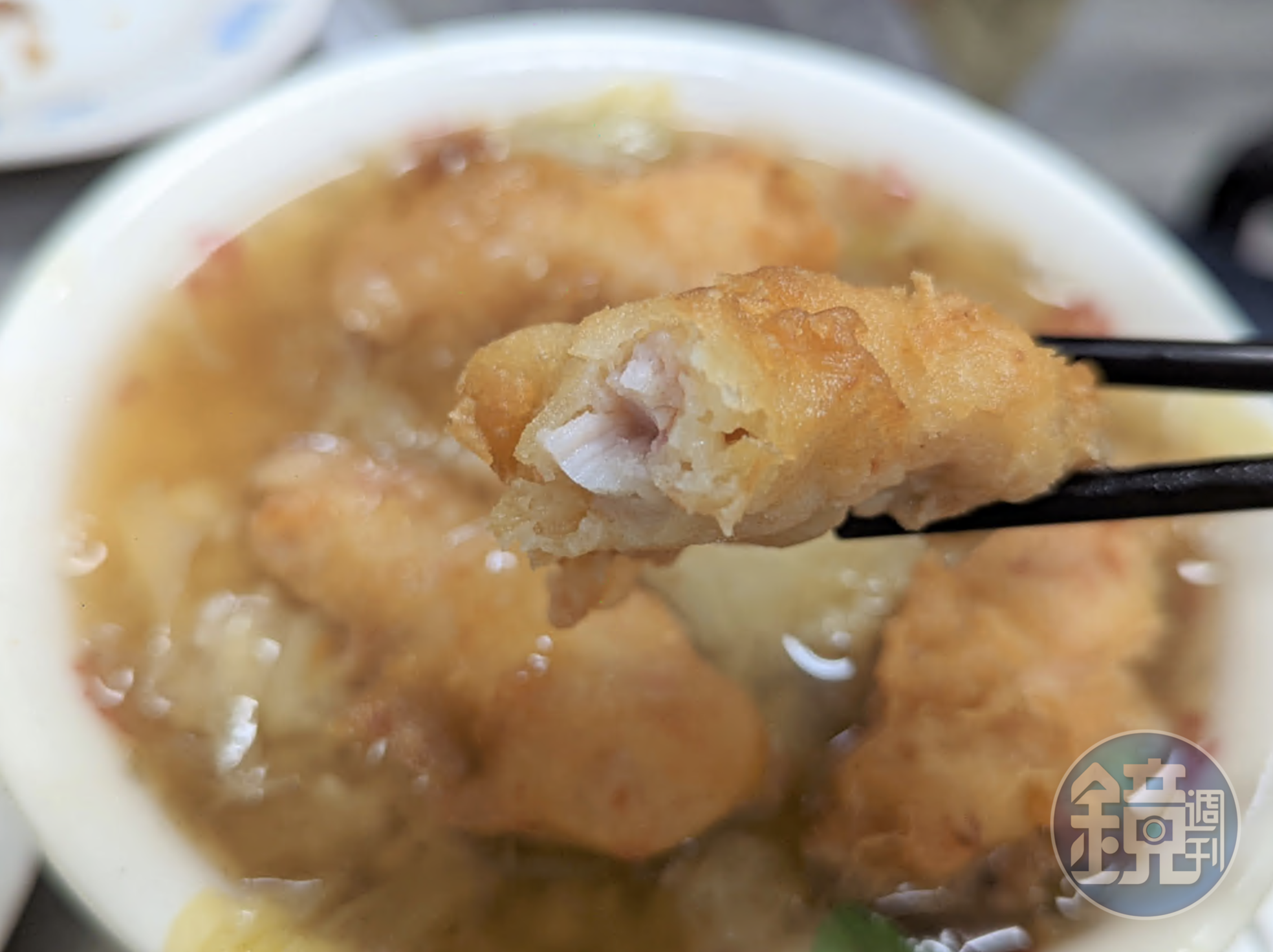 酥脆外皮底下的土魠魚肉質鮮美。