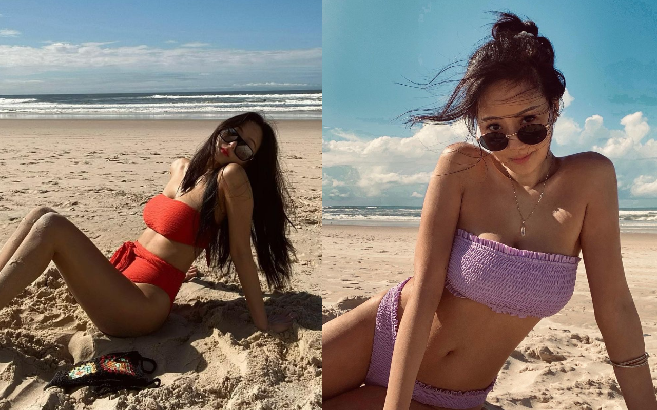 人在澳洲的孫芸芸，接連曬出泳裝照，辣到不科學。（翻攝自孫芸芸IG）