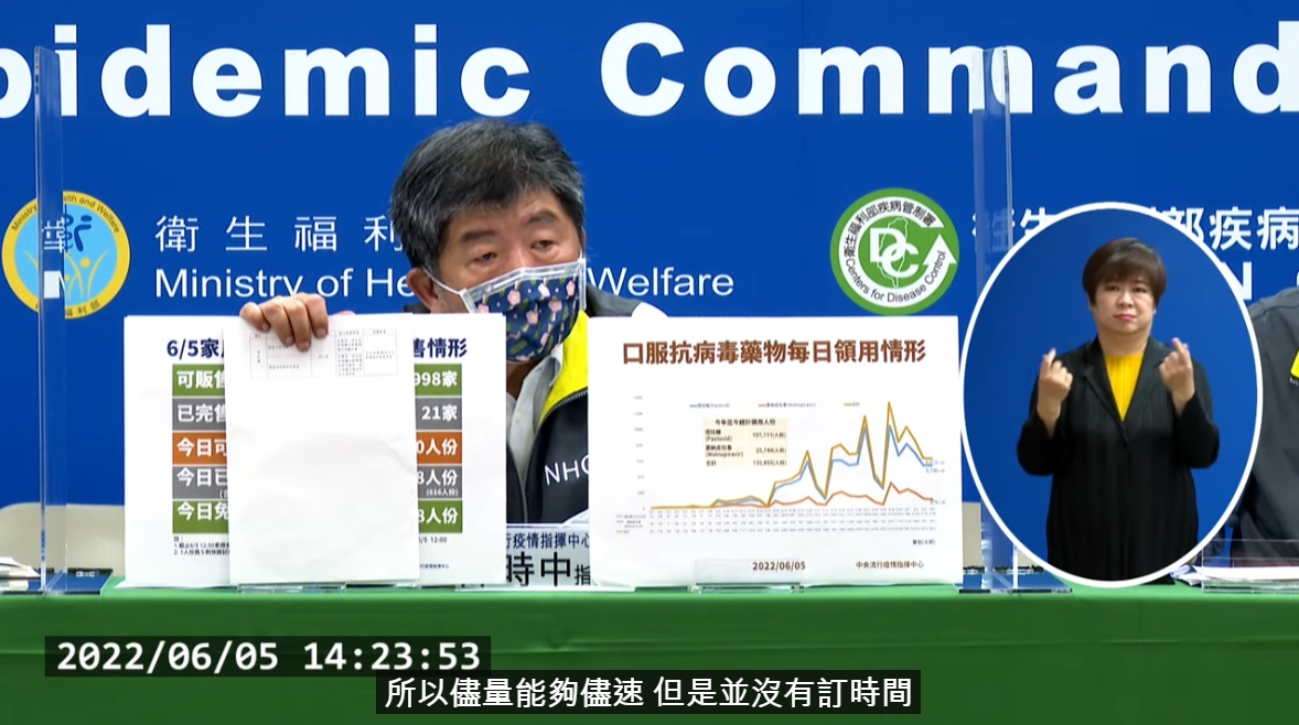陳時中出示公文強調，希望是能盡速處理確診者遺體，但未明訂時間。（翻攝自指揮中心記者會）