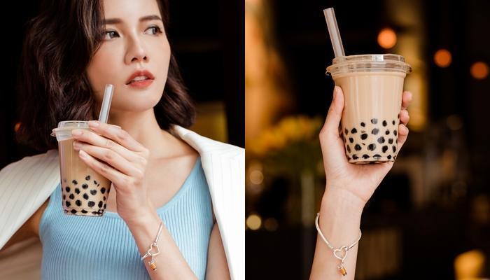 Pandora今年推出珍珠奶茶吊飾，好適合夏天喔！（Pandora提供）