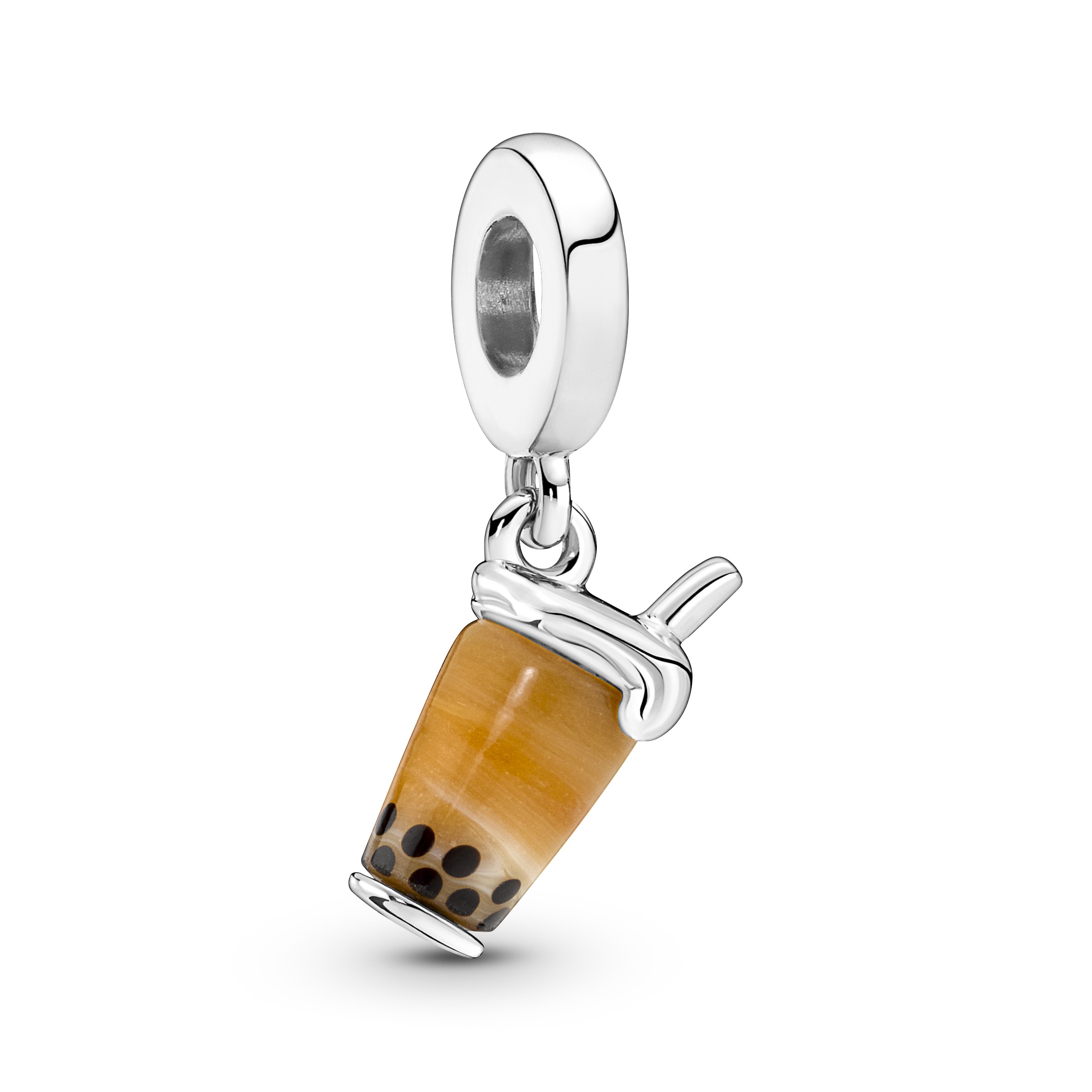 Murano琉璃珍珠奶茶吊飾。NT$2,480（Pandora提供）