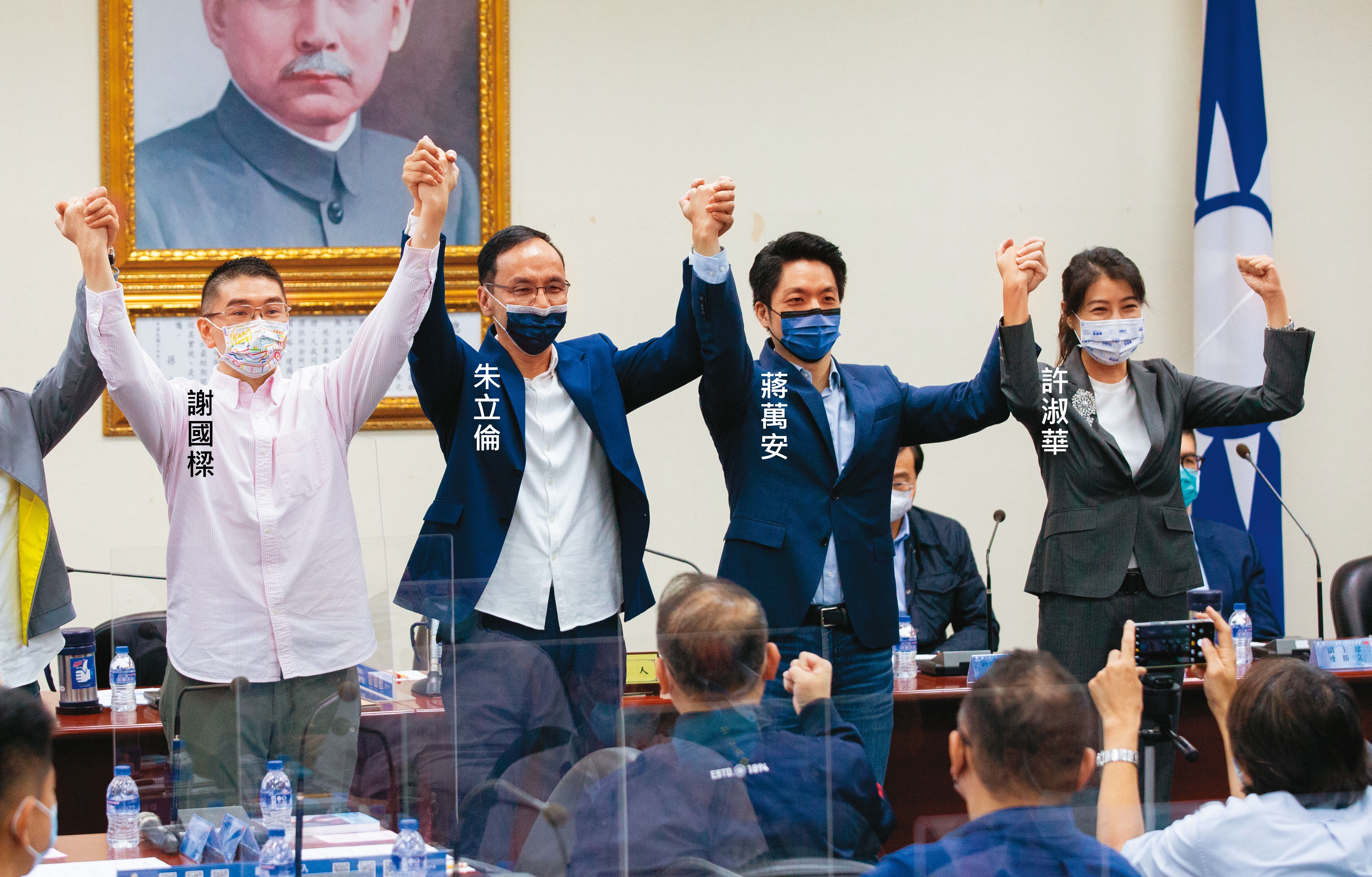 布局年底選戰，朱立倫定調國民黨將走中道路線，黨務人士就舉蔣萬安、謝國樑等人為例，力爭選民認同。