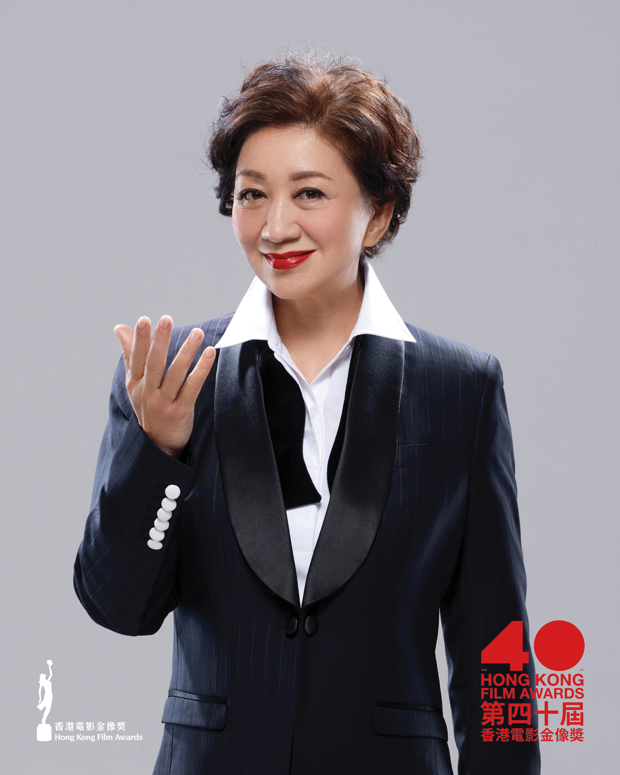 鮑起靜曾5度獲「最佳女配角」名，今屆憑藉在《除暴》中演繹澡堂老闆娘爭奪此獎。