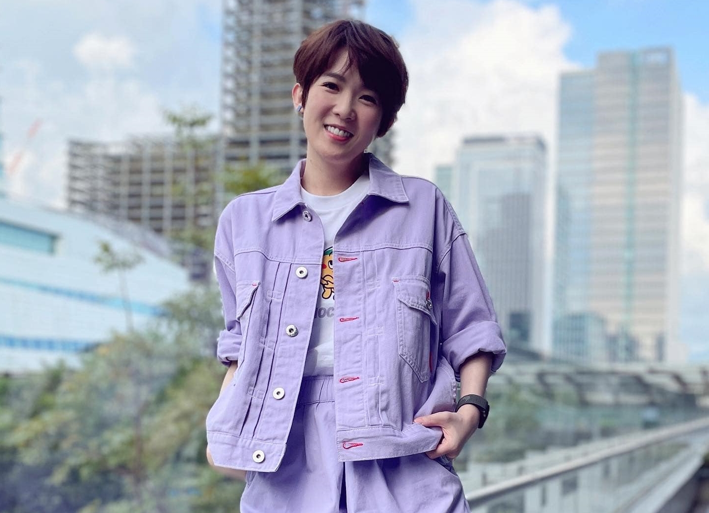 孫可芳上月底出關打羽球健身。（翻攝自孫可芳臉書）