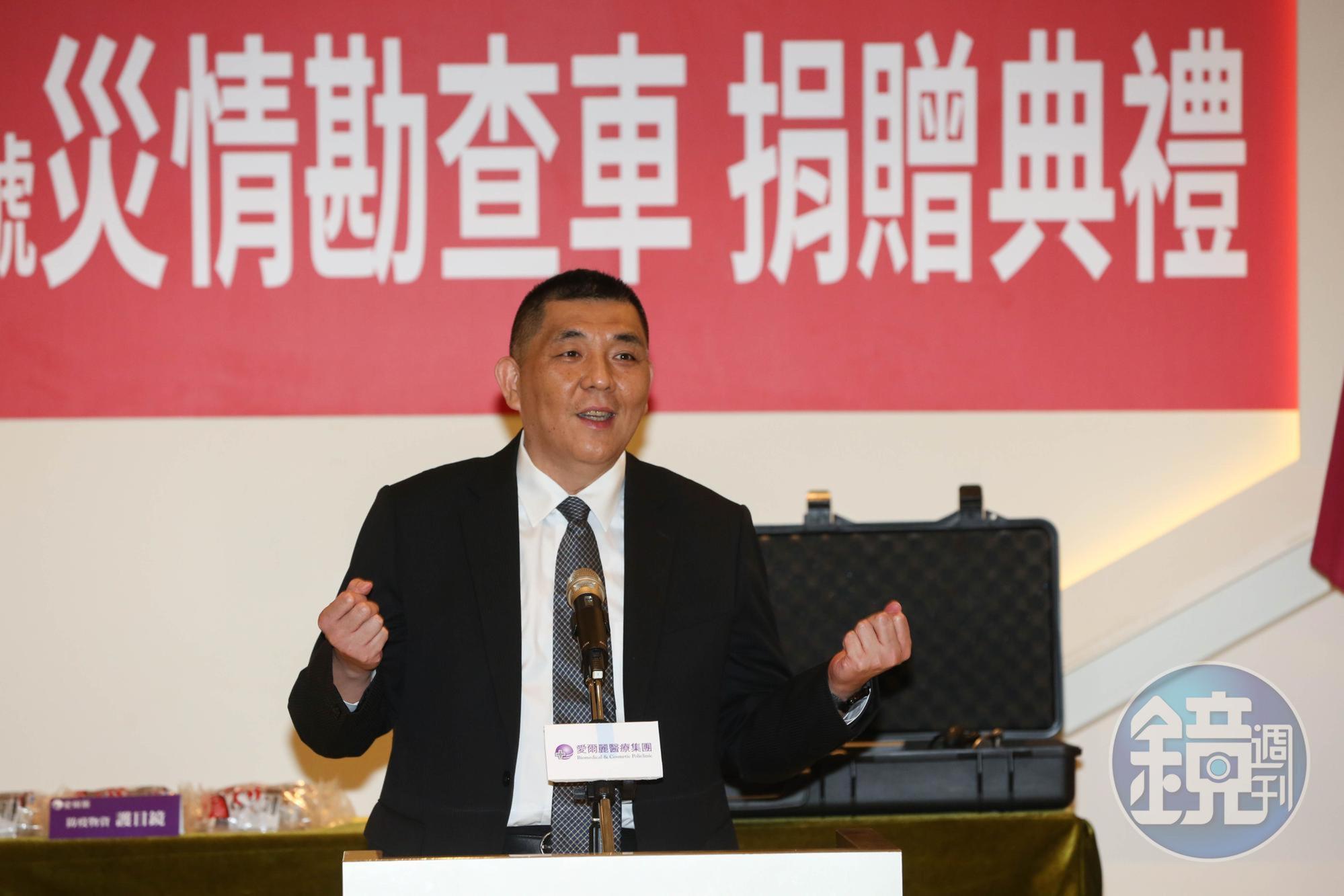 新北市消防局長黃德清(圖)曾以通聯錄音內牽涉個資為由,未在第一時間提供給恩恩爸,未料後來提供的竟是「模擬」演出。(本刊資料照)