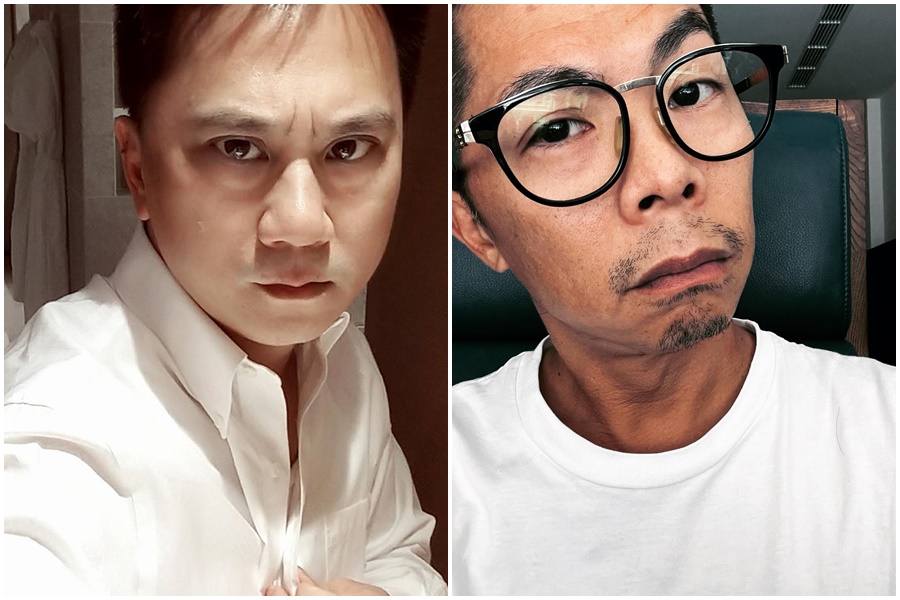 對於林義傑（右）旗下經營的公司疑似淪「著作權蟑螂」，「486先生」陳延昶（左）再度開砲。（左圖翻攝自陳延昶臉書、右圖翻攝自林義傑臉書）