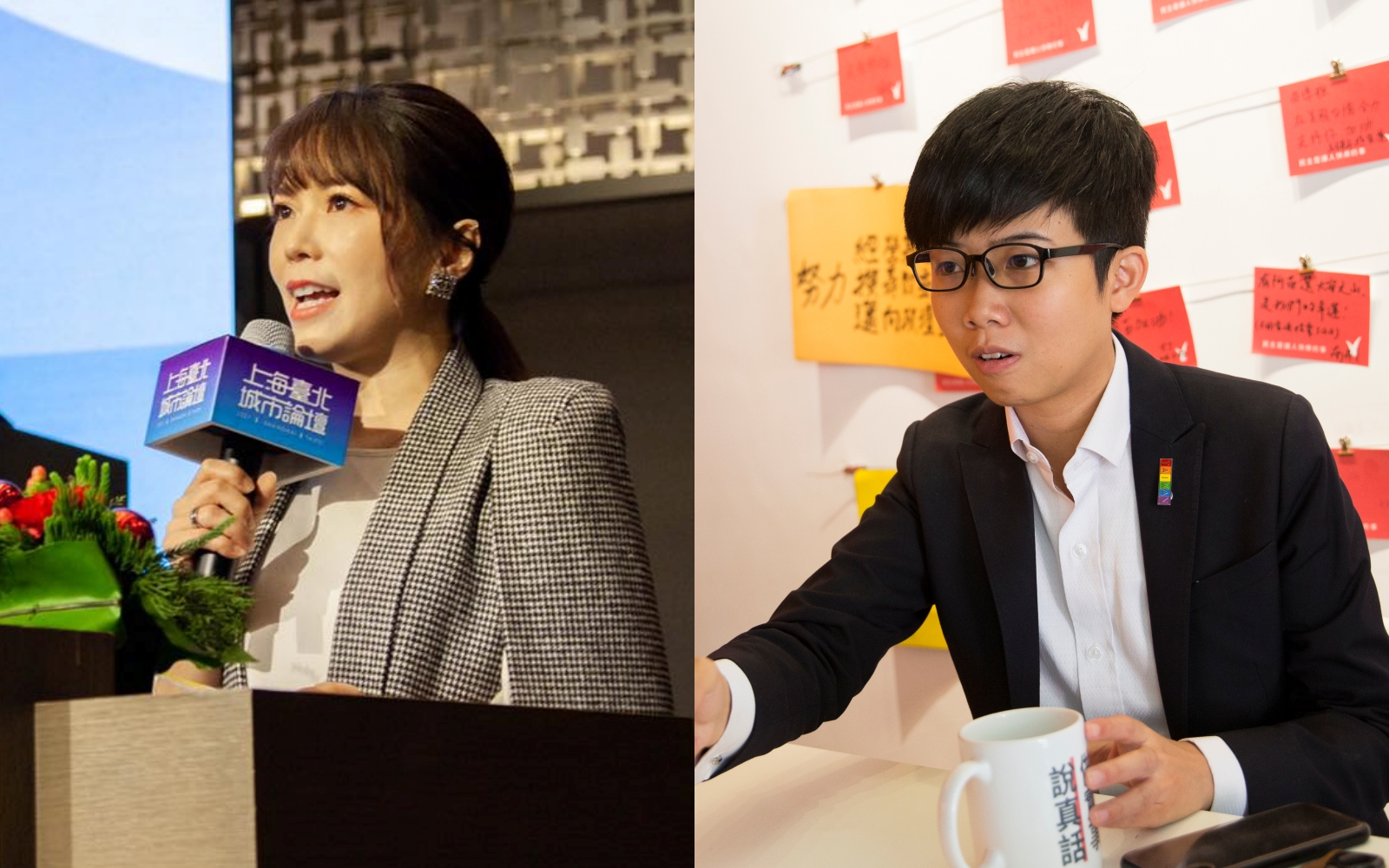 陳智菡（左）提出指控蔡英文隱匿疫情的證據，遭苗博雅（右）反批邏輯不通。（左翻攝自陳智菡臉書／右為資料照）