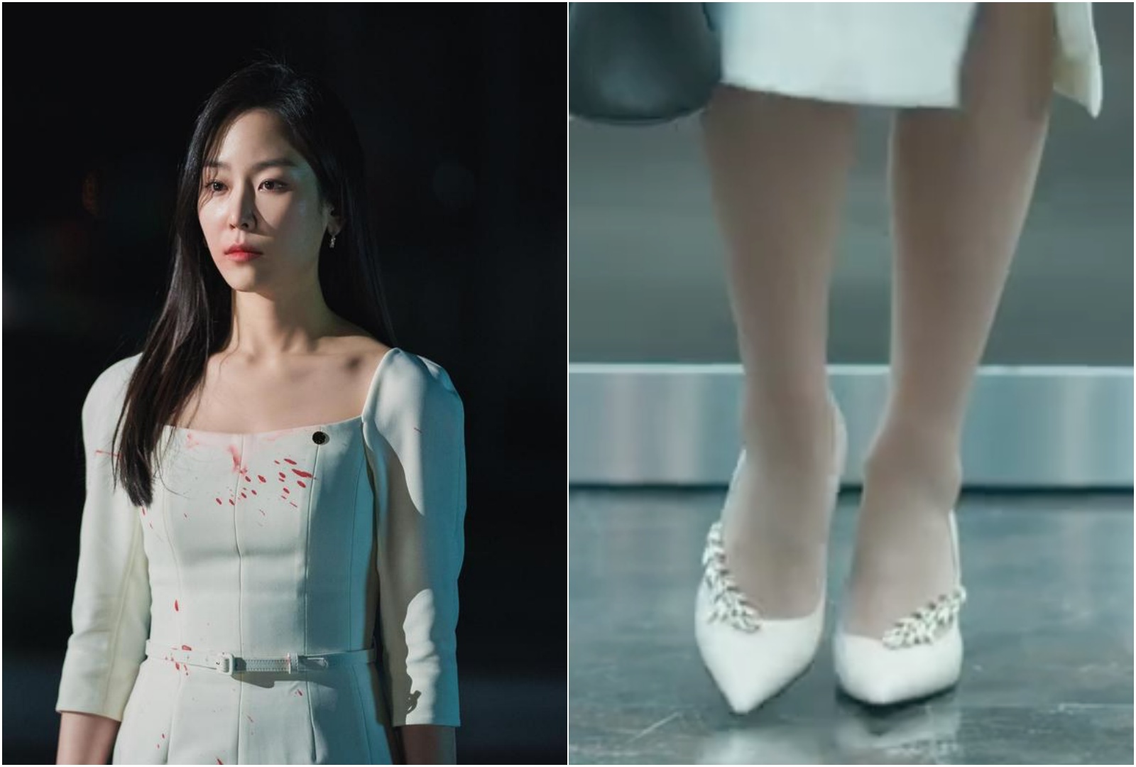 徐玄振在《為何是吳秀才？》中，穿著Manolo Blahnik Nadira高跟鞋。（friDay影音提供）