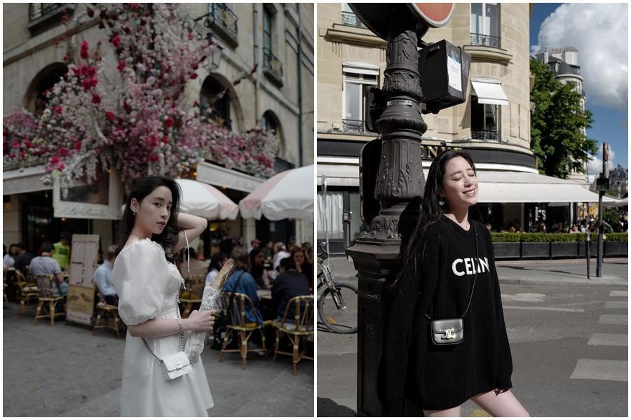 歐陽妮妮解封出國,在巴黎拍了許多美照。(翻攝自niniouyang IG)