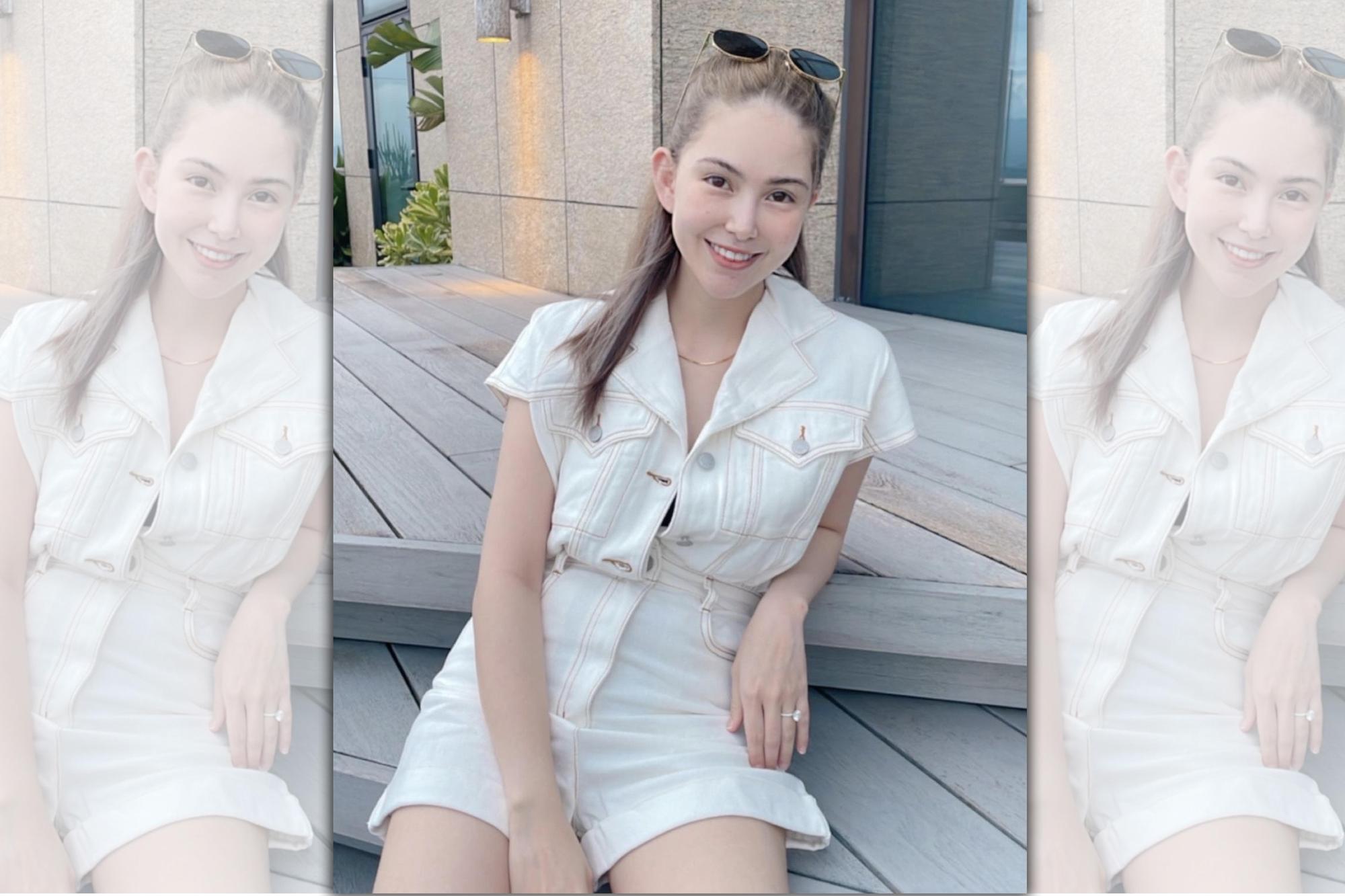 昆凌產後首度曝光照,為自家服飾品牌打廣告。(翻攝自昆凌IG)