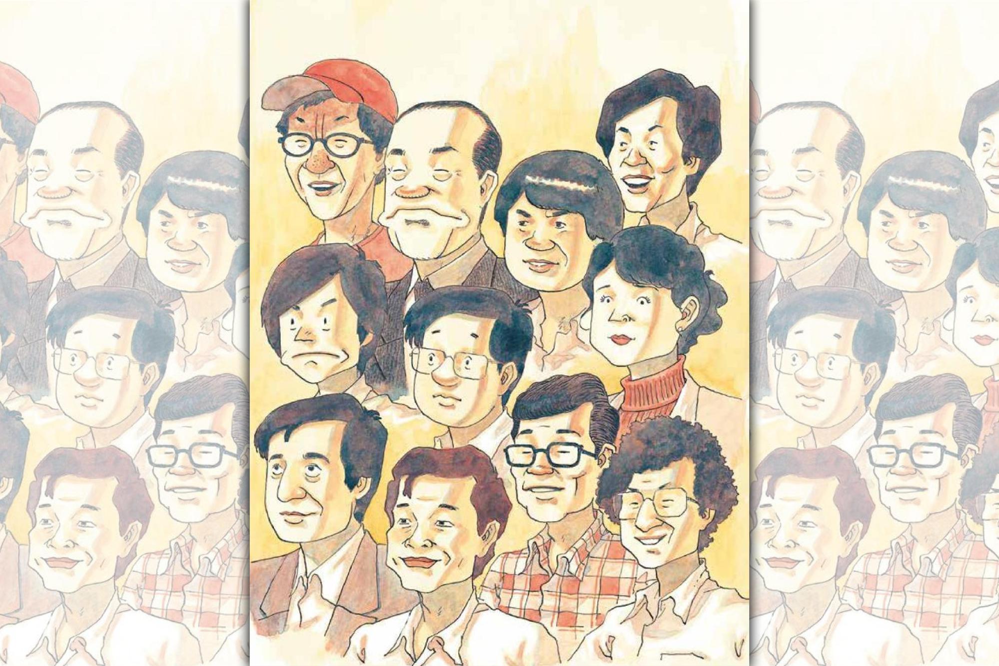 《潮浪群雄》描繪1980年代電影人群像，用漫畫形式重現台灣新電影的故事。（大辣出版提供）