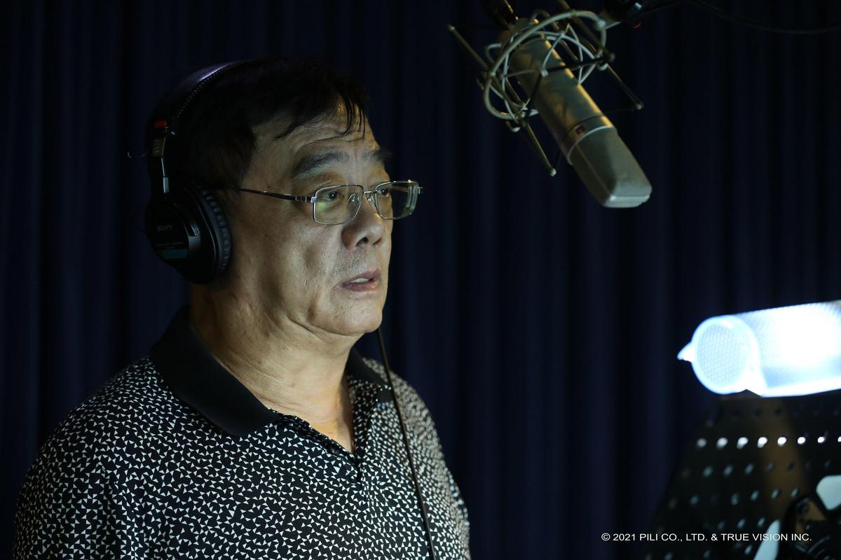 「八音才子」黃文擇在電影《素還真》中，展現深厚的配音功力。（威視提供）  