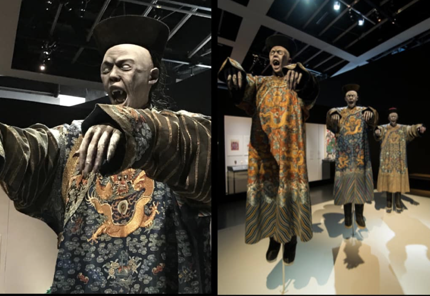 台南美術館昨（12）貼出近日展出的「亞洲的地獄與幽魂」展期資訊，沒想到一張展場照片，卻引來萬則留言。（翻攝台南美術館臉書）