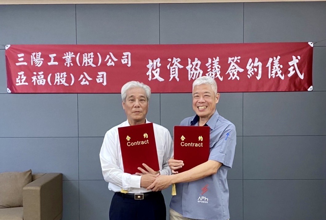 吳清源插旗綠能市場，取得亞福儲能過半股權。（三陽提供）