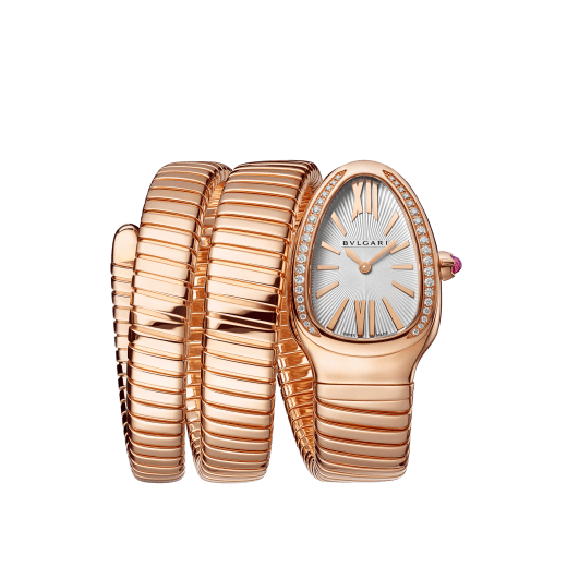 邵雨薇現場看上的Serpenti Tubogas腕錶。NT$1,365,000(寶格麗提供)