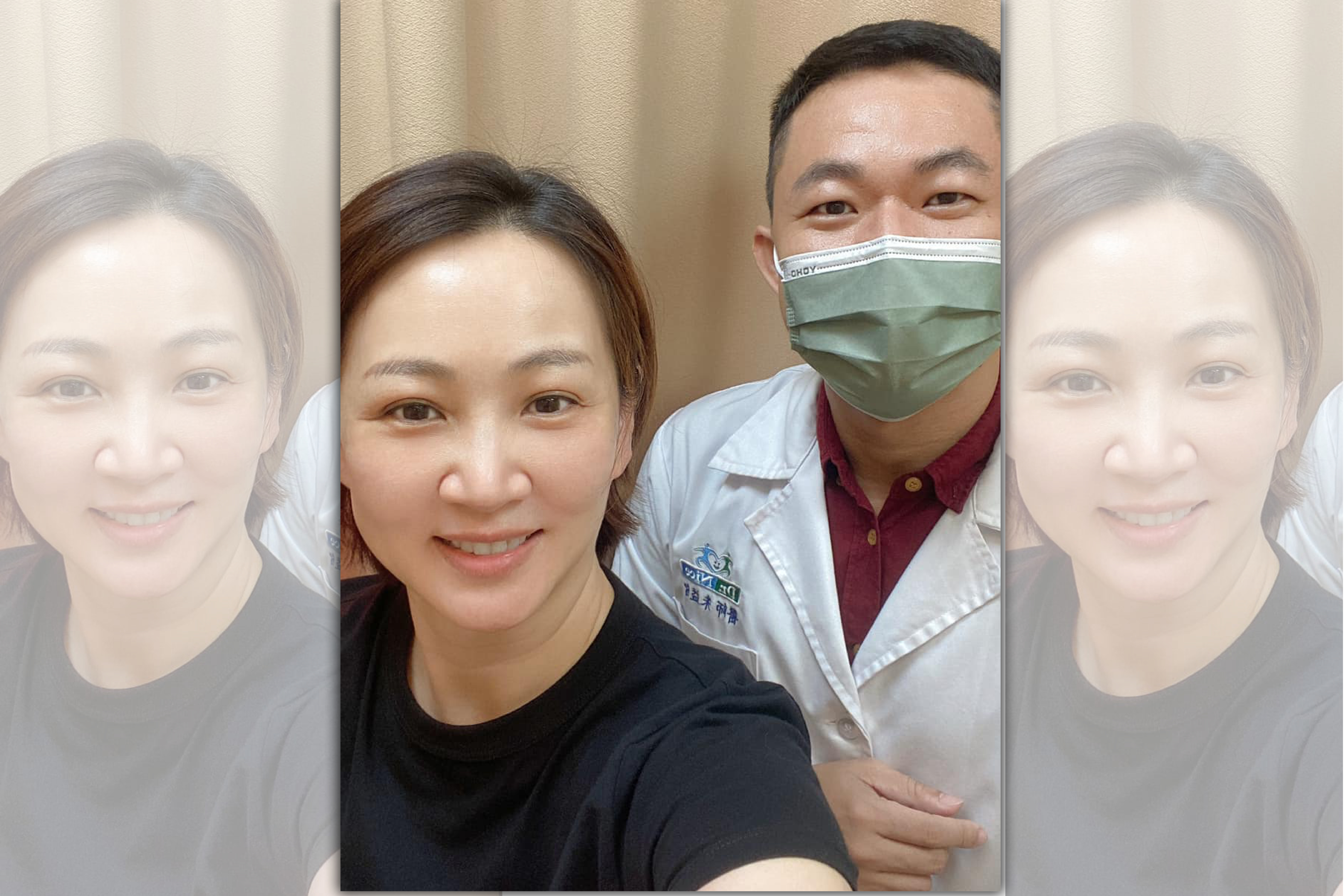 郁方主持節目《生活智多星》時認識了擅長臉部針灸拉提的朱益智醫師。（翻攝自郁方臉書）