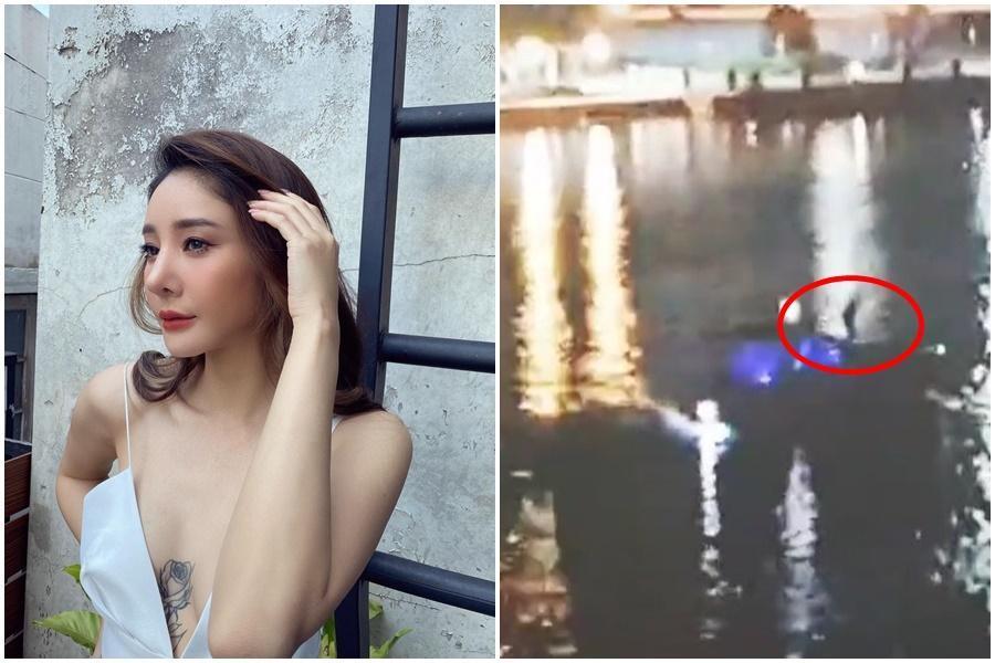 有目擊者宣稱拍下泰國女星Tangmo在遊艇上的身影,引起高度討論。(翻攝自melonp.official IG、抖音)