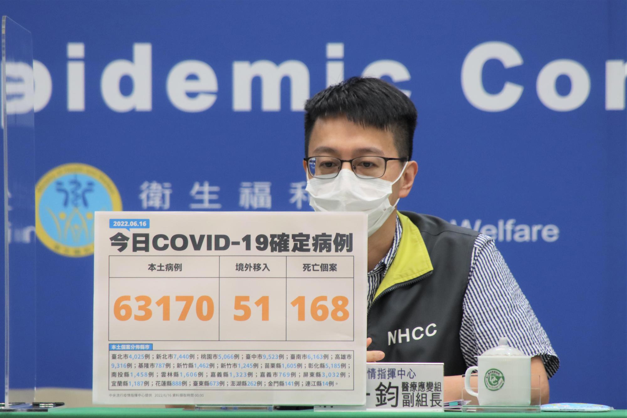 指揮中心醫療應變組副組長羅一鈞說明疫情狀況。(指揮中心提供)