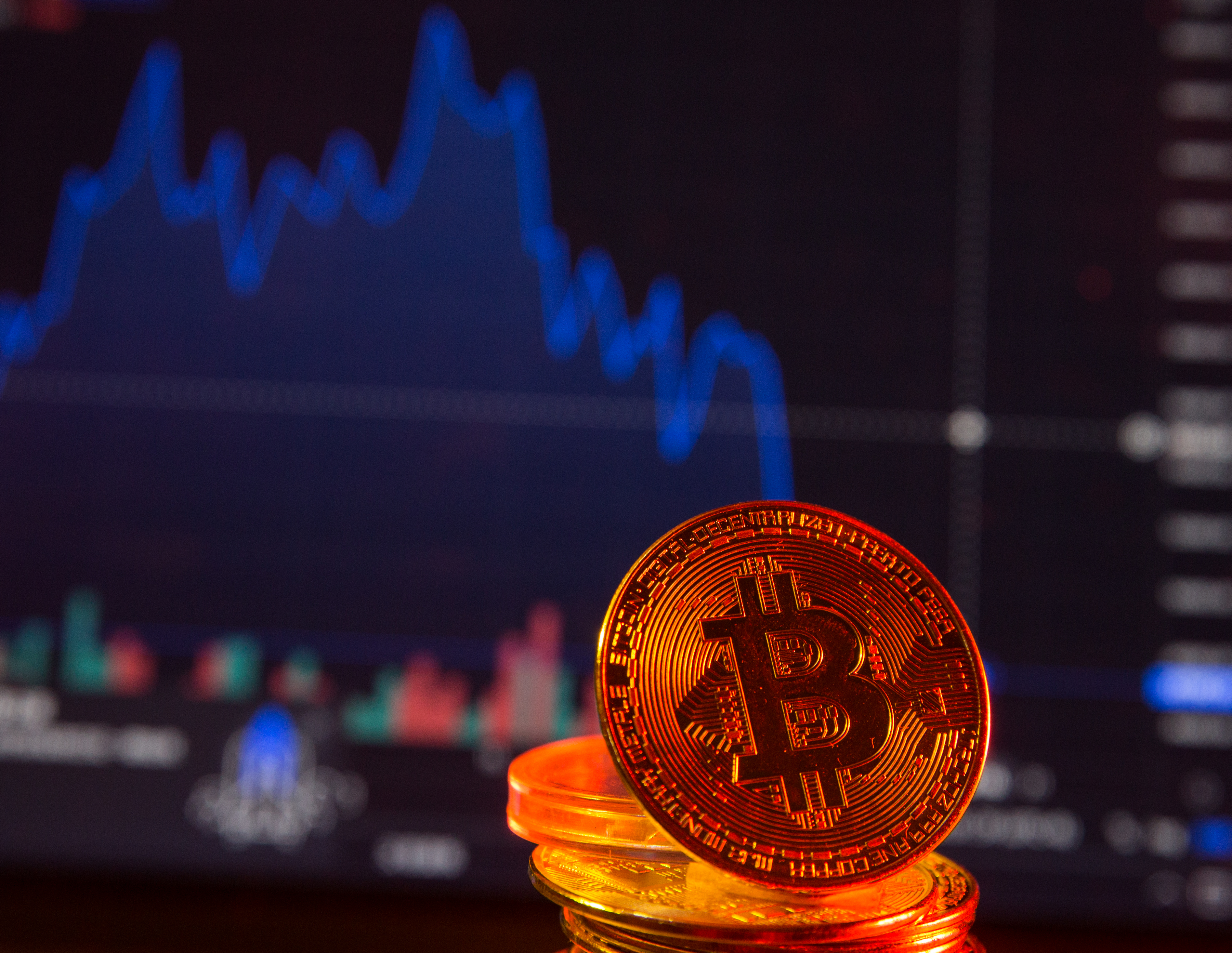 比特幣價格跌到波段低點，據傳不少玩家等著抄底。